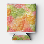 Natte bladeren in de herfst blikjeskoeler (Voorkant)