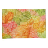 Natte bladeren in de herfst kussensloop (Voorkant-Rechts)