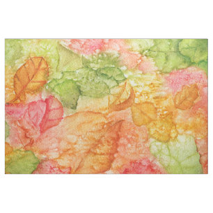 Natte bladeren in de herfst stof