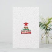 Natte Californië Briefpapier (Staand voorkant)