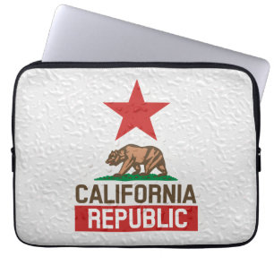 Natte Californische republiek Decor Laptop Sleeve