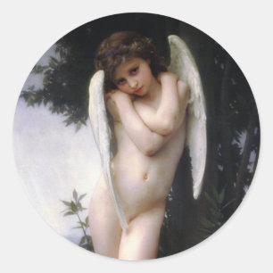 Natte Cupid (L'Amour Mouillé) Ronde Sticker
