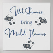 Natte douwers Funny Bathroom Poster (Voorkant)