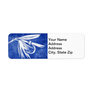"Natte Fly Blue"-forel: label voor retouradres