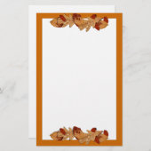 Natte herfstbladeren briefpapier (Voorkant / Achterkant)