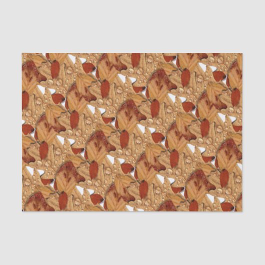 Natte herfstbladeren tissuepapier (Voorkant)