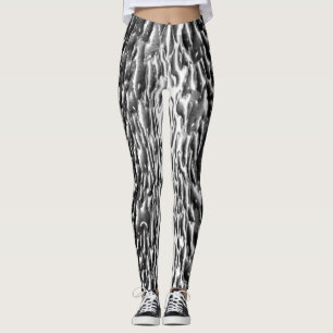 Natte metalen zilvermetalen Leggings, uniek Leggings