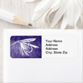 "Natte Paarse forel"-label voor retourzending Etiket (Insitu)