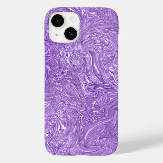 Natte Paarse Moderne Abstracte Case-Mate iPhone Case (Achterkant)