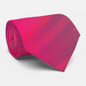 natte rode roze strepen stropdas (Opgerold)
