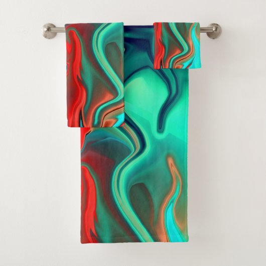 Natte verf bad handdoek (Insitu)