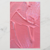 Natte verf druipende roze verf briefpapier (Voorkant)