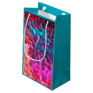 Natte verf kleurrijke abstracte kunst palet wervel klein cadeauzakje