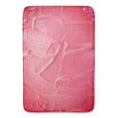 Natte verf roze perzik druppelende textuur badmat (Voorkant Verticaal)