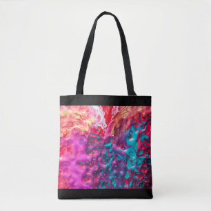 Natte verfkleurig abstract kunstpalet modern draagtas