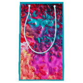 Natte verfkleurige abstracte kunstpaletdraai klein cadeauzakje (Voorkant)