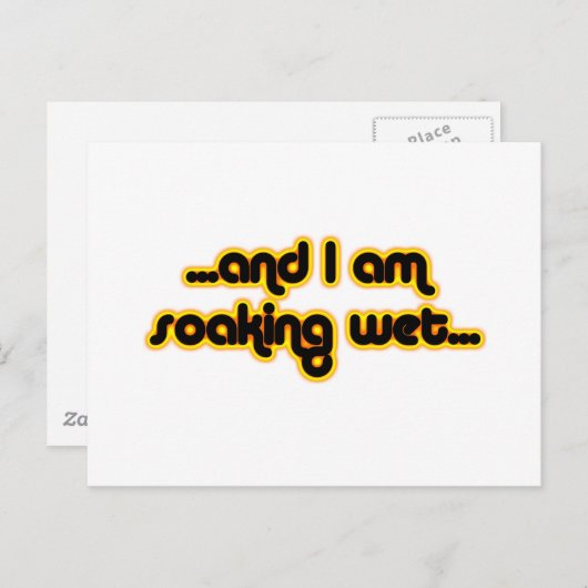 Natte verslapping briefkaart (Voorkant / Achterkant)