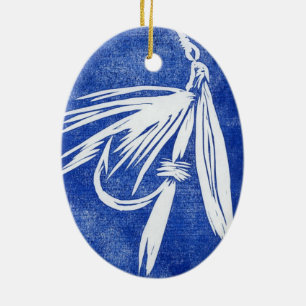 Natte vlieg - blauw Klassieke Nat kerstversiering Keramisch Ornament