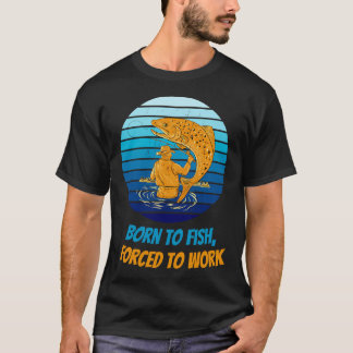 Natte vlieg retro t-shirt