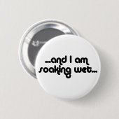 Natte zwart ronde button 5,7 cm (Voorkant /achterkant)