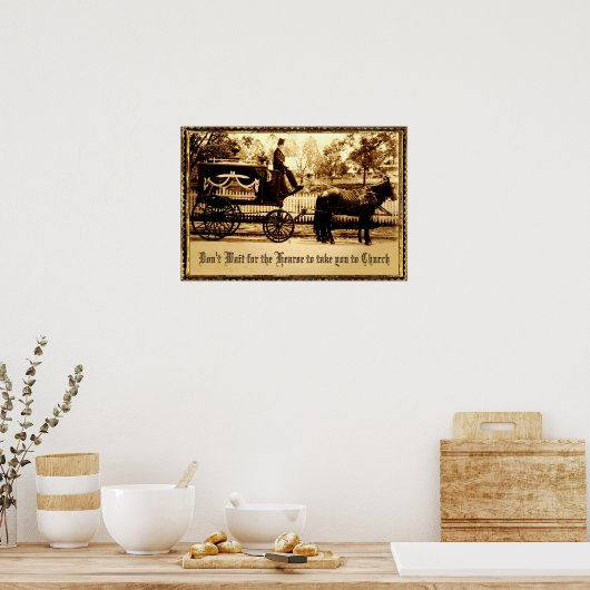 N'attendez pas une affiche personnalisable (Cuisine)