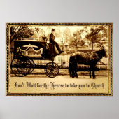 N'attendez pas une affiche personnalisable (Devant)