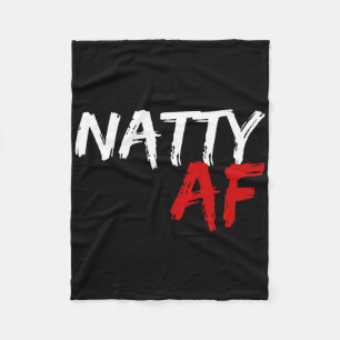 Natty Af Grappige Bodybuilder Bodybuilding Workout Fleece Deken