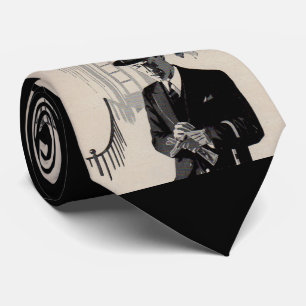 Natty, de scherp geklede man druk uit 1920 stropdas