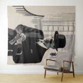 Natty, het man met scherpe kleuring wandkleed (In Situ (horizontaal))