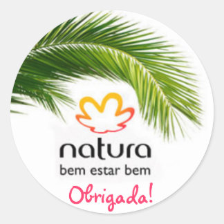 natura-comesticos, Obrigada! Ronde Sticker