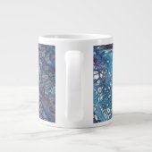 Natural Attraction 2 Blue Geode Abstract Drink Mug Extra Grote Beker (Achterkant)