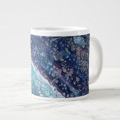 Natural Attraction 2 Blue Geode Abstract Drink Mug Extra Grote Beker (Voorkant rechts)
