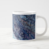 Natural Attraction 2 Blue Geode Abstract Drink Mug Extra Grote Beker (Rechts)