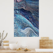 Natural Attraction 2 Blue Geode Abstract Print (Keuken)
