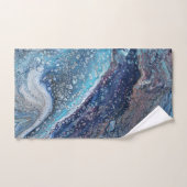 Natural Attraction 2 Blue Geode Bath Towel Set (Serviette à main)