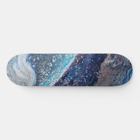 Natural Attraction 2 Blue Geode Skateboard Deck (Horz)