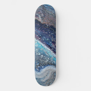 Natural Attraction 2 Blue Geode Skateboarddek Skateboard