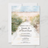 Natural Beach Wedding Kaart (Voorkant)