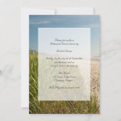 Natural Beach Wedding Rehearsal Dinner Invitation Kaart (Voorkant)