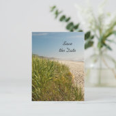 Natural Beach Wedding Save the Date Aankondigingskaart (Staand voorkant)