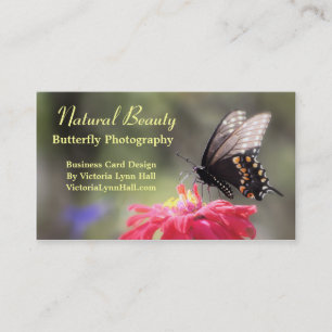 Natural Beauty Butterfly Custom Visitekaartjes