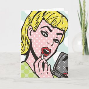 Natural Beauty Comic Book Wenskaart Kaart