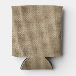 Natural Beige Tan Jute Burlap-Rustic Cabin Wedding Blikjeskoeler