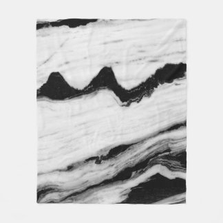 natural black and white marble texture, luxurious  fleece deken