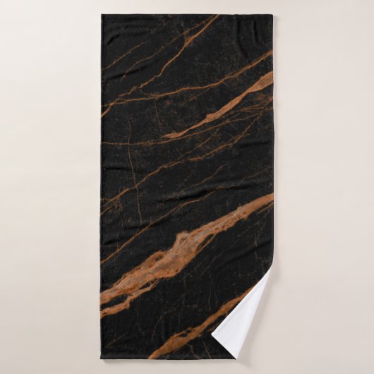 natural black emperador marble texture background (Serviette de bain)