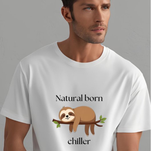 NATURAL BORN CHILLER Beach Zomervakantie Mode T-shirt