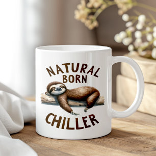 "Natural Born Chiller" Schattigee Funny Sleeping S Koffiemok