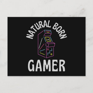Natural Born Gamer Briefkaart