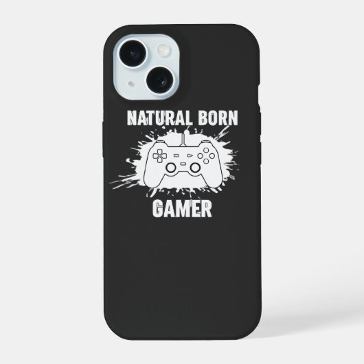 ​Natural Born Gamer - Splatter Style Gaming T-Shir (Verso)