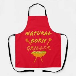 Natural Born Griller Apron Schort